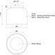 Cedar LED 8 inch Brushed Gold Flush Mount Ceiling Light