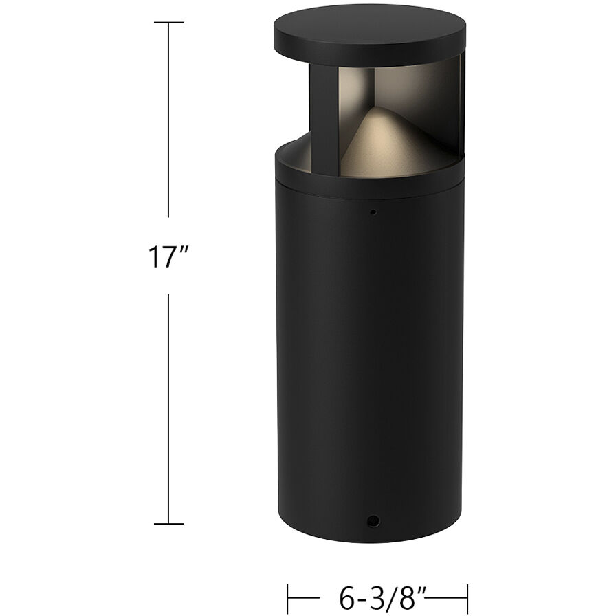 Glen 120-277V 24.00 watt Black Exterior Bollard