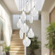 Victoria LED 18.5 inch Chrome Multi Pendant Ceiling Light