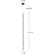 Misaki LED 3.13 inch Black Pendant Ceiling Light