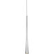 Taper LED 1.25 inch Chrome Pendant Ceiling Light