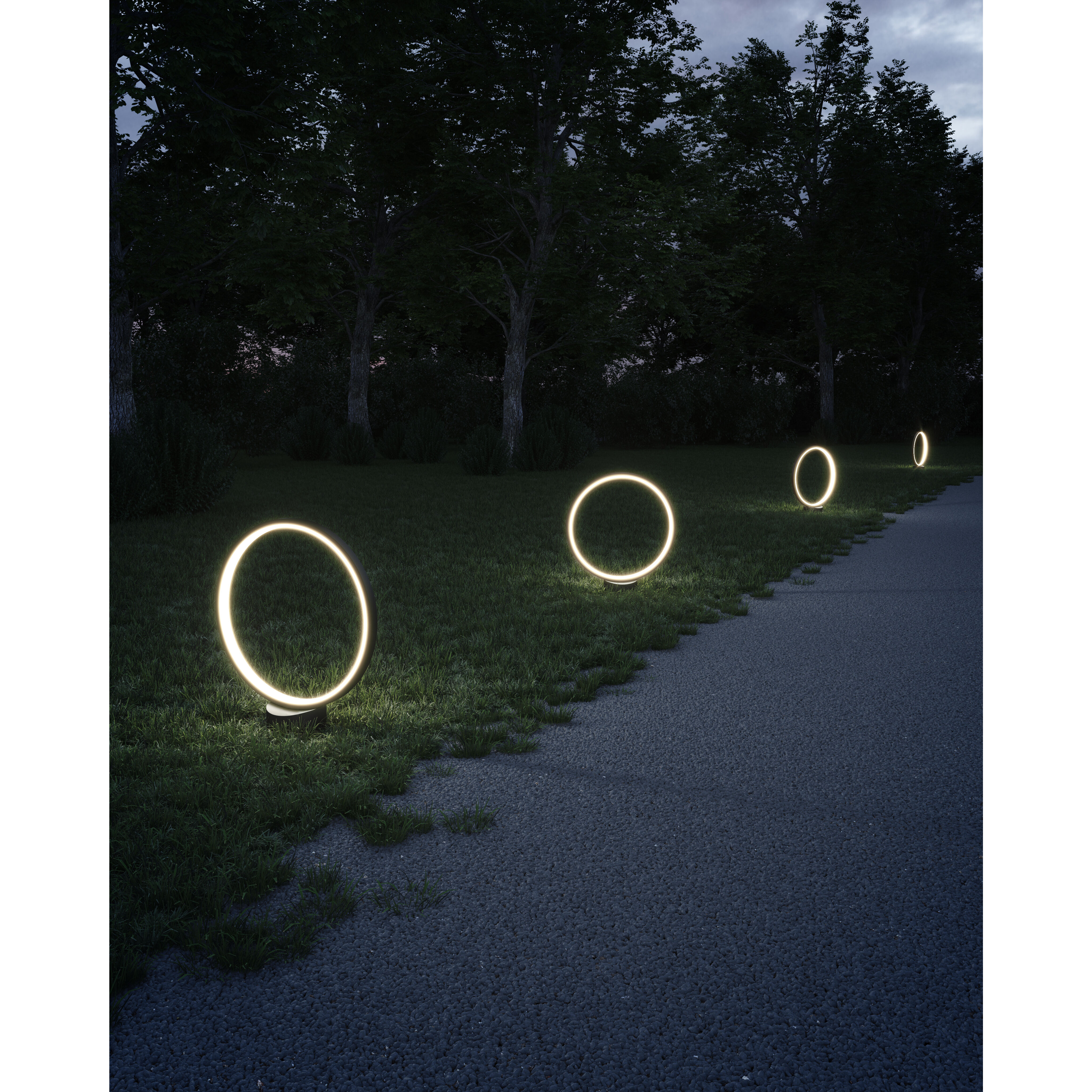 Parc 12V, with Outdoor Rated Low Voltage Transformer (Transformer supplied by others) 6.00 watt Black Exterior Low Voltage Landscape