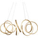 Synergy LED 34.25 inch Antique Brass Chandelier Ceiling Light