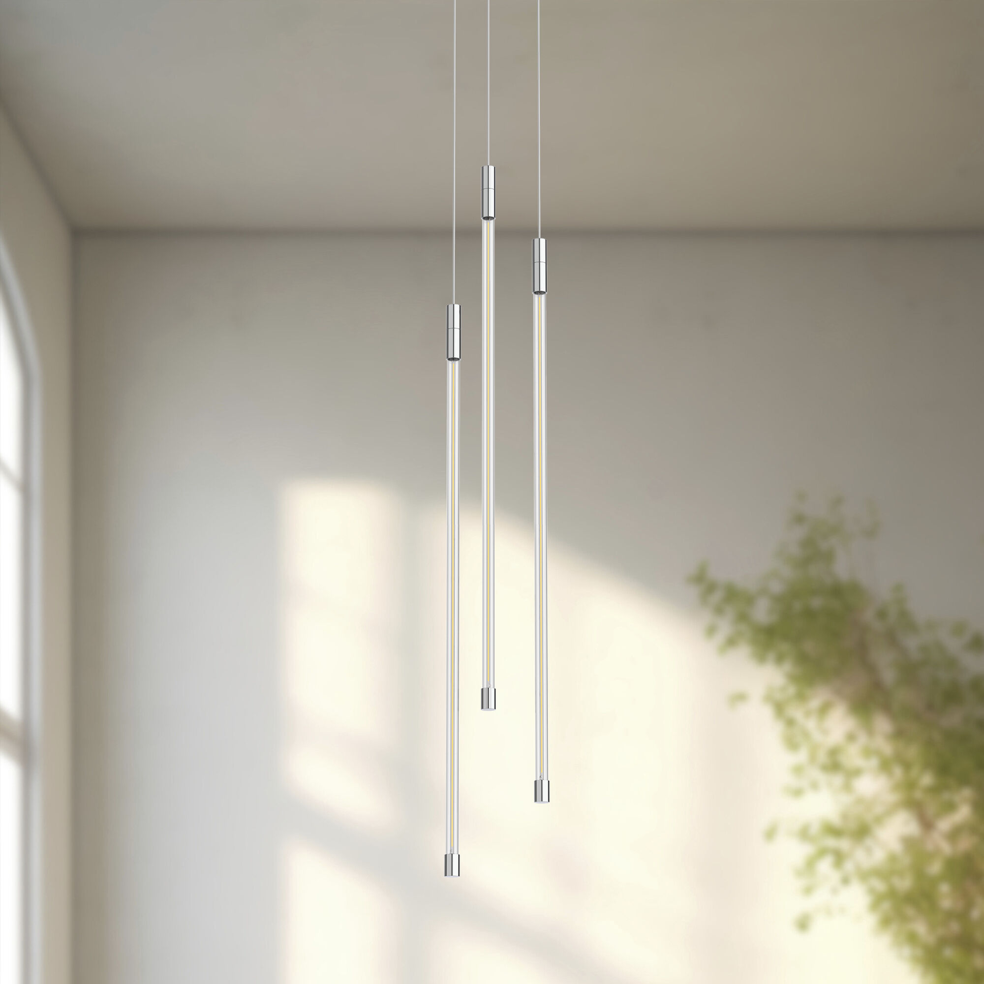 Motif Multi Pendant Ceiling Light in Chrome