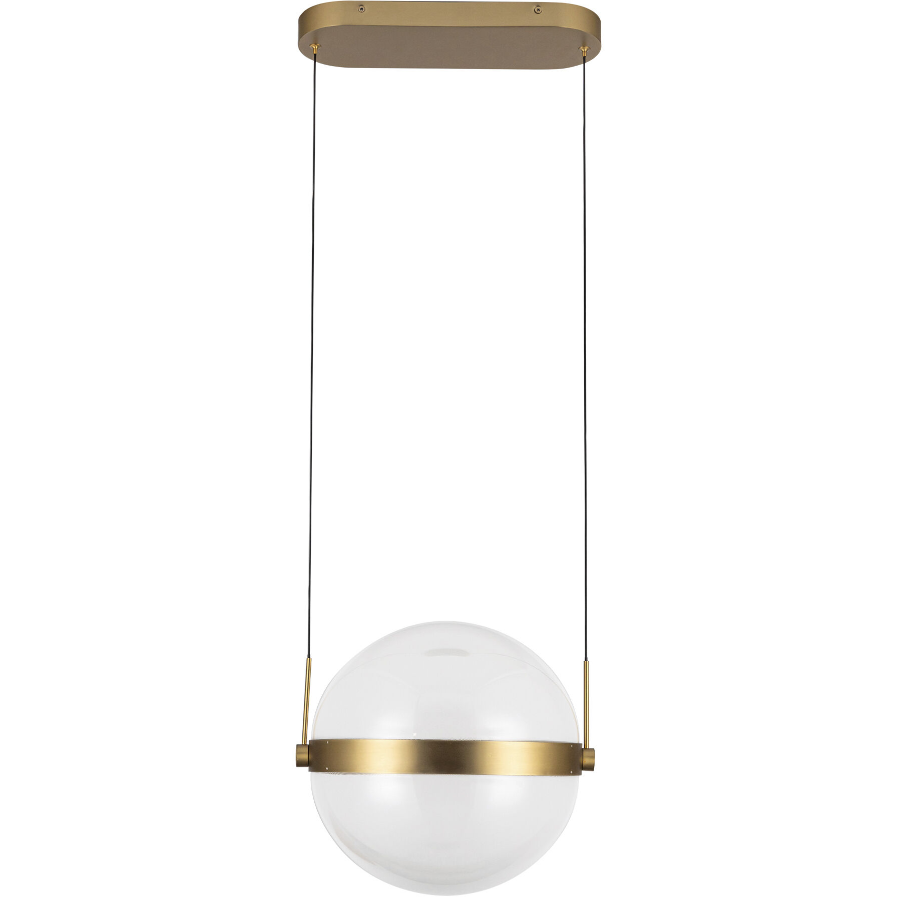 Pisces Pendant Ceiling Light in Brushed Gold