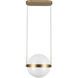 Pisces Pendant Ceiling Light in Brushed Gold