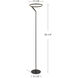 Roda 66.25 inch 25 watt Black Floor Lamp Portable Light
