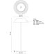 Pela 14.13 inch 3 watt White Table Lamp Portable Light