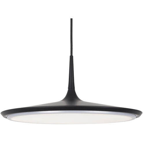 Disc LED 16.5 inch Black Pendant Ceiling Light