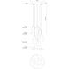 Victoria LED 13 inch Chrome Multi Pendant Ceiling Light