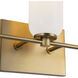 Nola 3 Light 17.63 inch Brushed Gold Bath Vanity Light Wall Light in Opal Glass