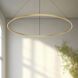 Cerchio LED 59 inch Brushed Gold Pendant Ceiling Light
