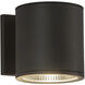 Nordic LED 5 inch Black Exterior Wall Light