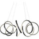 Synergy LED 34.25 inch Black Chandelier Ceiling Light