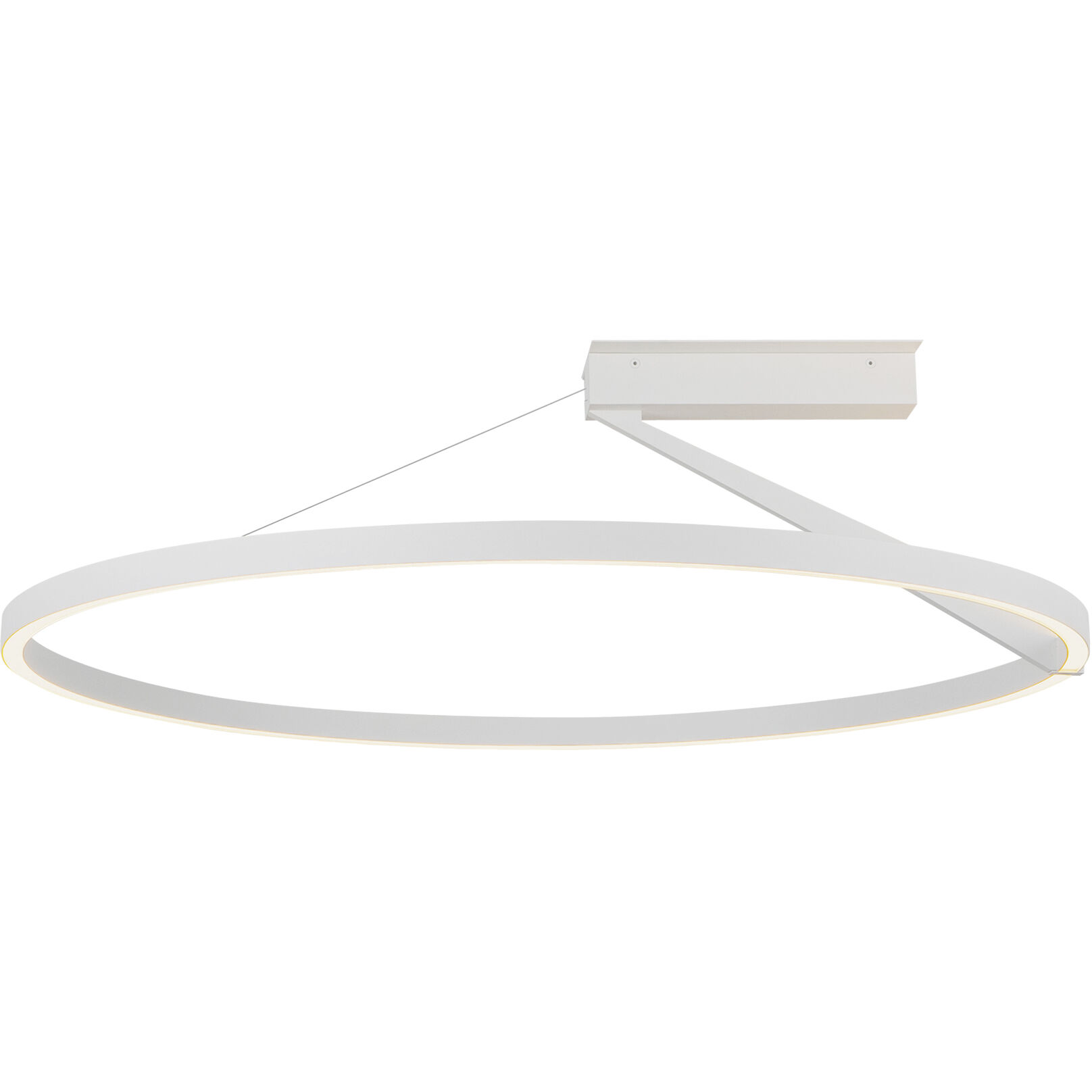 Roda LED 31.5 inch White Semi-Flush Mount Ceiling Light