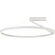Roda LED 31.5 inch White Semi-Flush Mount Ceiling Light