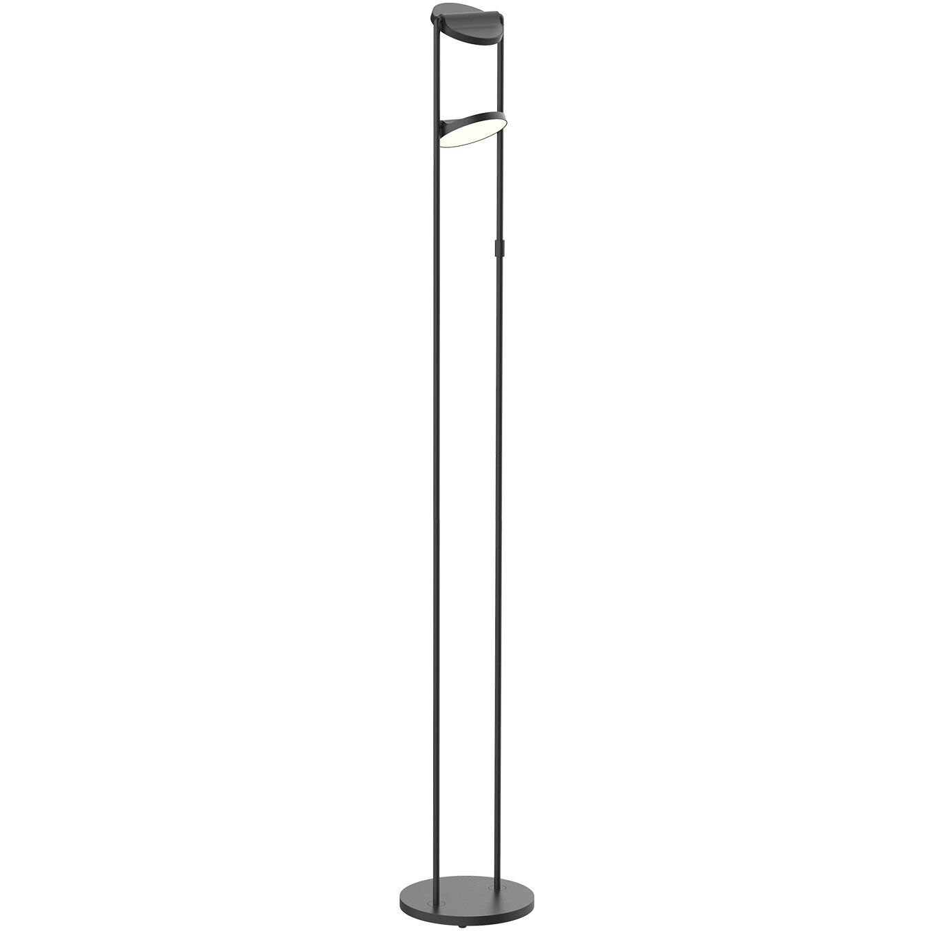 Novel 65.13 inch 18.00 watt Black Floor Lamp Portable Light
