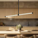 Blade LED 32 inch Black Linear Pendant Ceiling Light