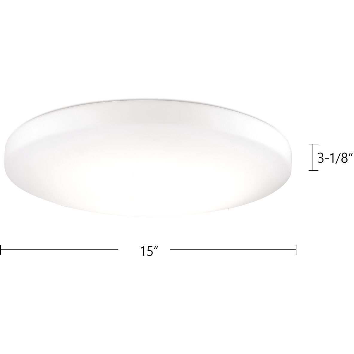 Trafalgar LED 15 inch White Flush Mount Ceiling Light