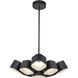 Arena LED 17.63 inch Black Chandelier Ceiling Light