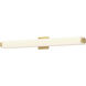 Latitude LED 36.75 inch Brushed Gold Bath Vanity Light Wall Light