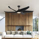 Coronado 59.63 inch Matte Black Ceiling Fan
