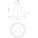 Cortana LED 24.25 inch White Pendant Ceiling Light