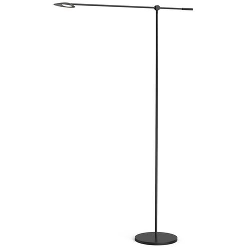 Rotaire 54.38 inch 7 watt Black Floor Lamp Portable Light