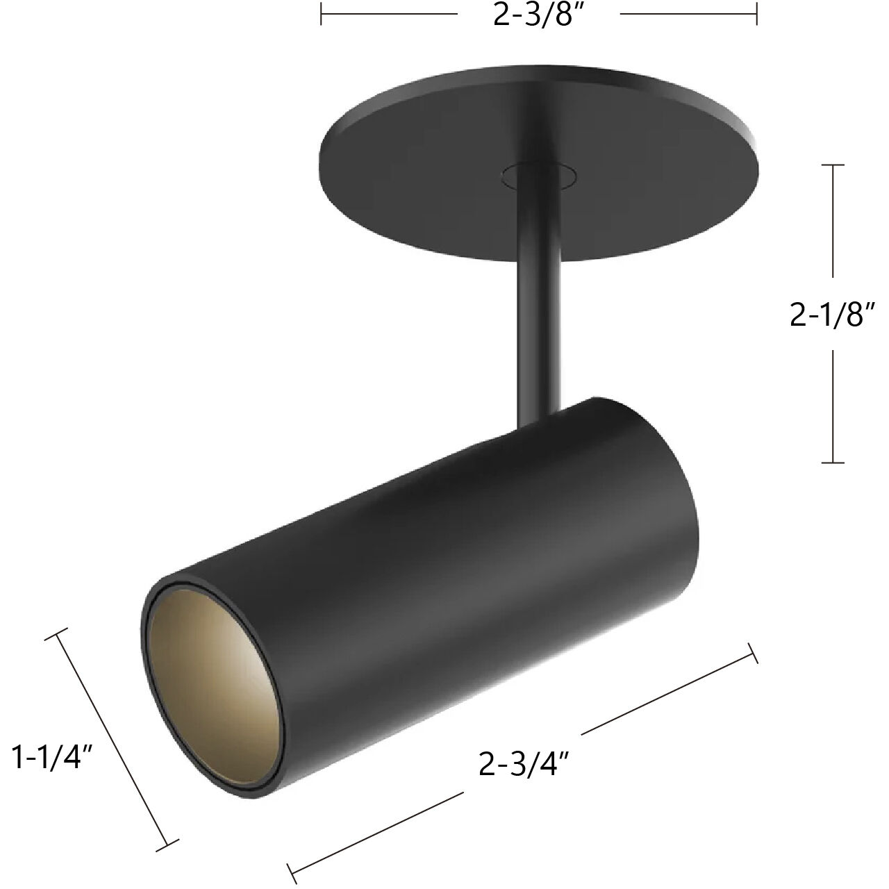 Downey LED 2.38 inch White Semi-Flush Mount Ceiling Light