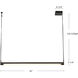 Laurence LED 42 inch Urban Bronze Linear Pendant Ceiling Light