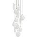 Victoria LED 19 inch Chrome Multi Pendant Ceiling Light