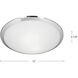 Malta 1 Light 12 inch Chrome Flush Mount Ceiling Light