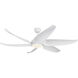 Coronado 59.63 inch Matte White Ceiling Fan