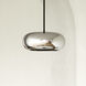 Trinity Pendant Ceiling Light in Chrome Glass