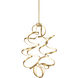 Synergy LED 23.63 inch Antique Brass Chandelier Ceiling Light