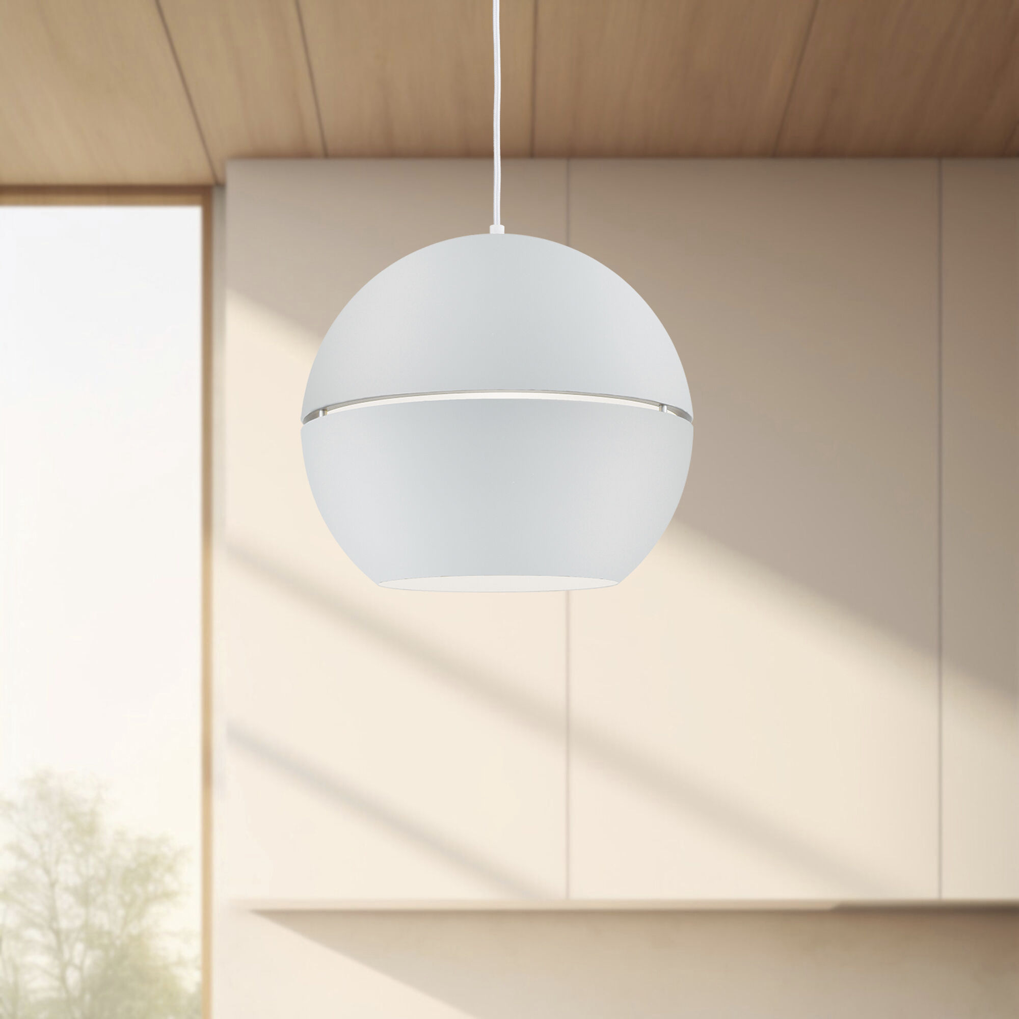 Lucas Pendant Ceiling Light in White