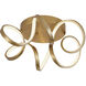 Synergy LED 20 inch Antique Brass Flush Mount Ceiling Light