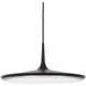Disc LED 16.5 inch Black Pendant Ceiling Light