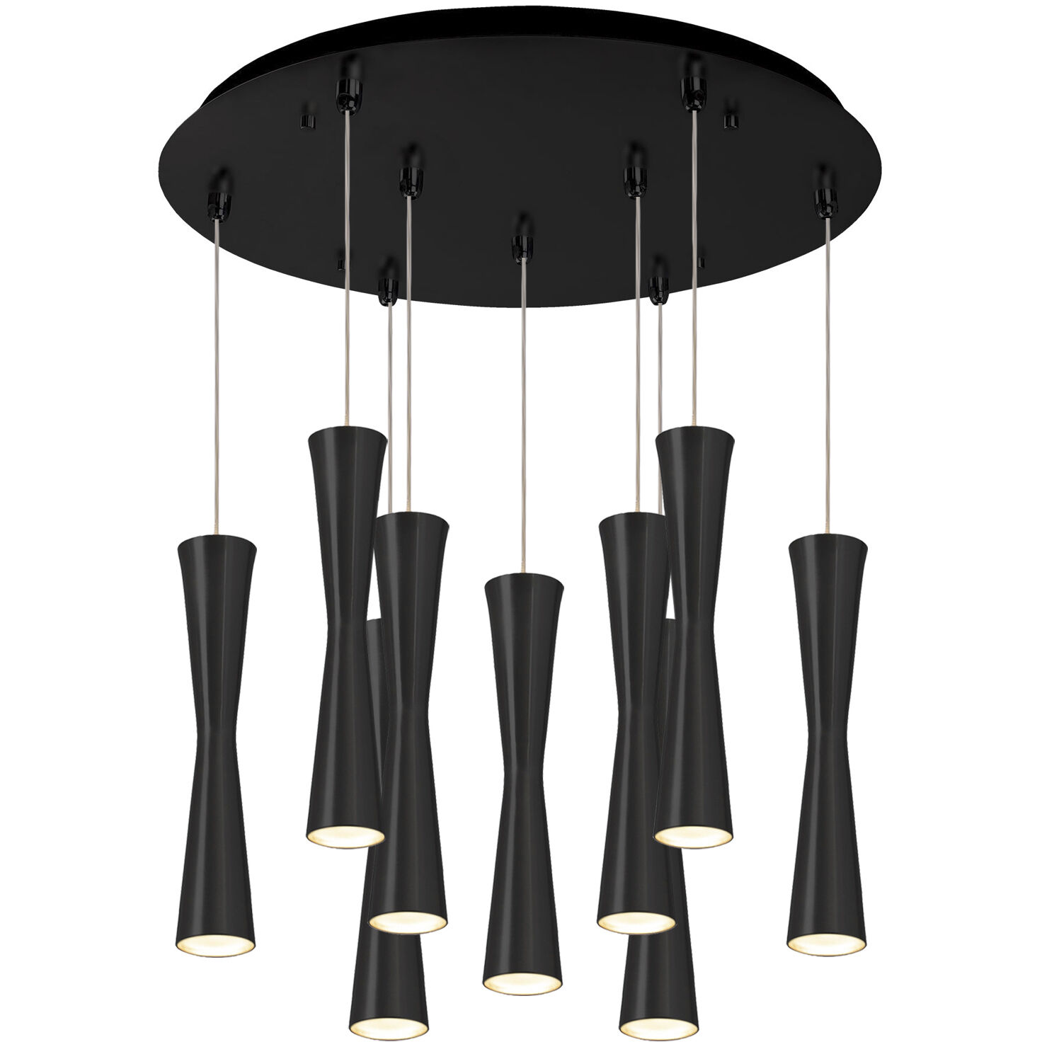Robson Multi Pendant Ceiling Light in Black