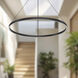 Cerchio LED 35.38 inch Black Pendant Ceiling Light