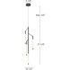 Motif LED 10.25 inch Black Pendant Ceiling Light