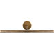 Slender 15 watt 24.13 inch Vintage Brass Picture Light Wall Light