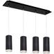 Cameo LED 5.13 inch Black Multi Pendant Ceiling Light