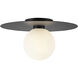 Elixir LED 14.13 inch Black Flush Mount Ceiling Light