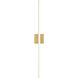 Vega LED 1 inch Brushed Gold ADA Wall Sconce Wall Light