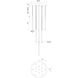 Motif LED 12.75 inch Black Multi-Pendant Ceiling Light