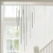 Chute LED 31.5 inch Black Multi Pendant Ceiling Light