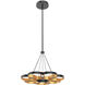 Maestro LED 25.75 inch Black Chandelier Ceiling Light