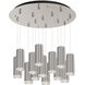 Cameo LED 23.63 inch Brushed Nickel Multi Pendant Ceiling Light