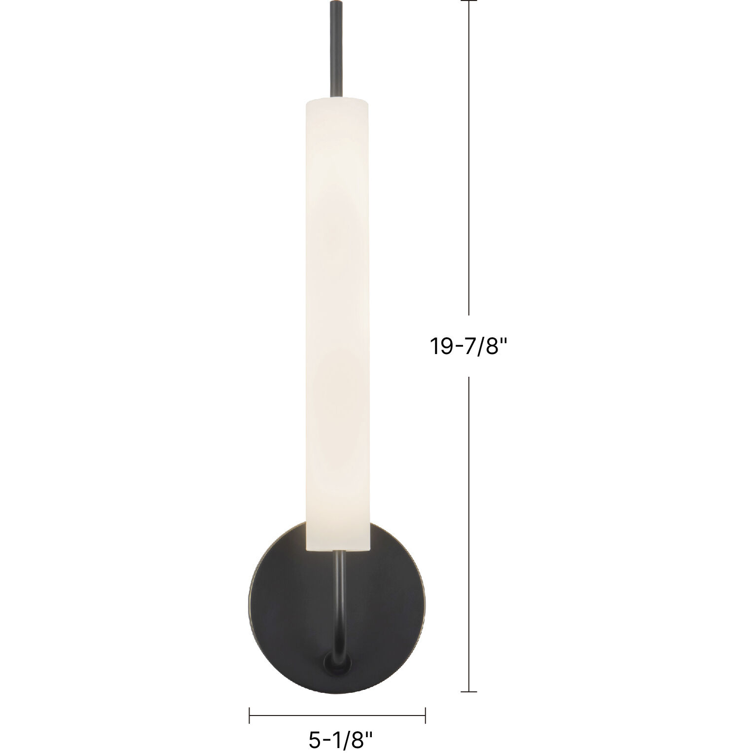 Wick 5.13 inch Urban Bronze Wall Sconce Wall Light